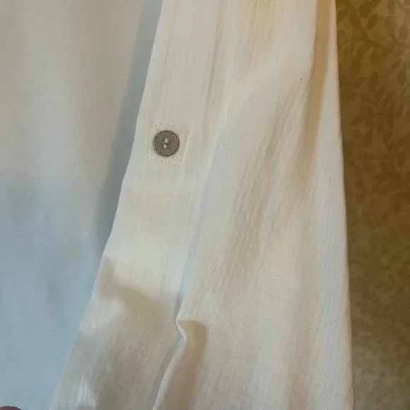 Reba embroidered cut out knit woven tunic small COTTON - Picture 8 of 10